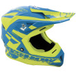 FM Oshow Helmet XL Cyan/Yellow Fluo