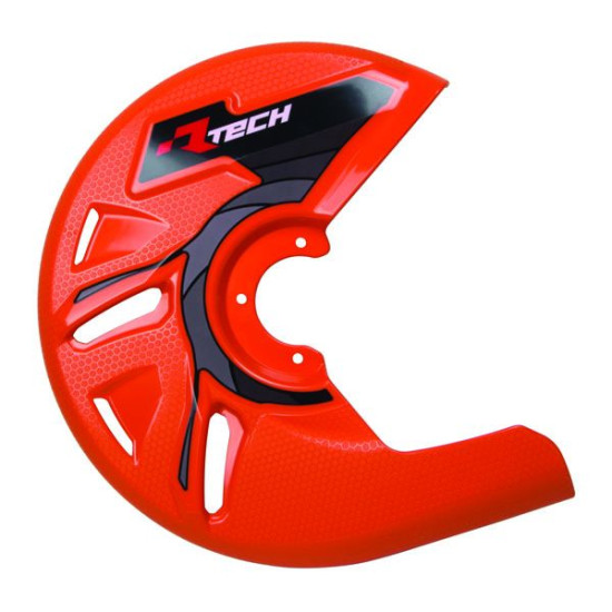 RTech Universal Brake Disk Protector Front Neon Orange