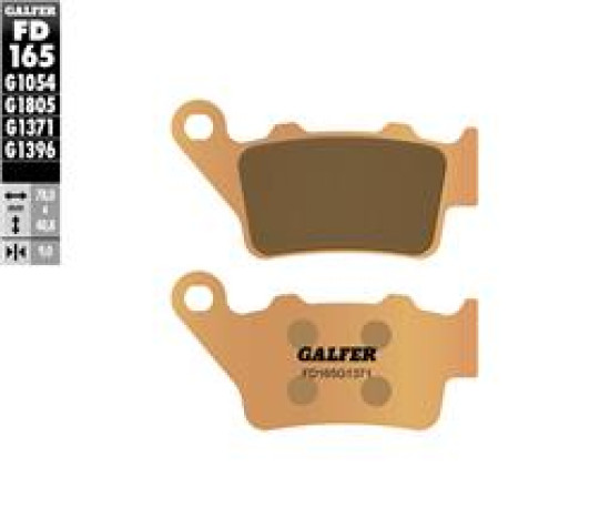Galfer гальмівні колодки задні SINTERED  BMW,KTM, DUCATI,BENELLI,APRILIA,(road street) FD165G1371