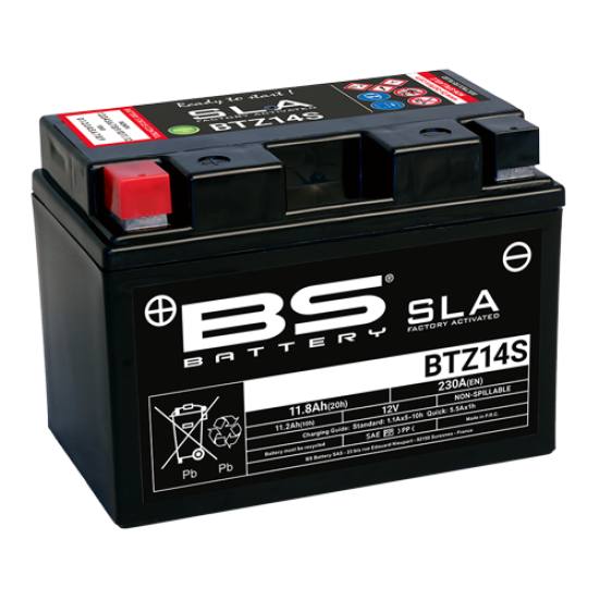 Акумулятор BS BTZ14S SLA (150 x 88 x 110) (12V 11.8Ah) чорний 300638-1																									